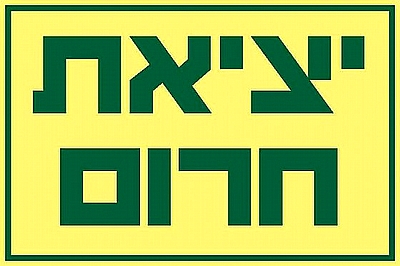 יציאת חרום 30×20 ס"מ