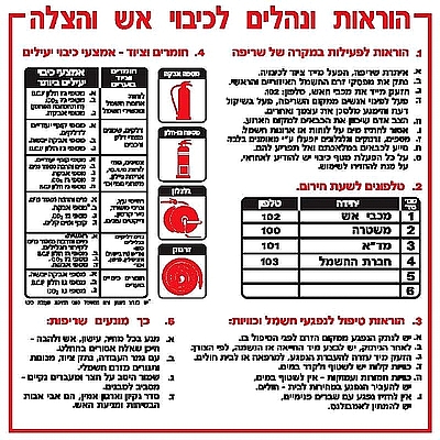 הוראות ונהלים לכיבוי אש