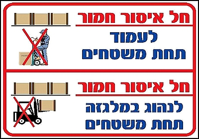 חל איסור חמור לעמוד על משטחים 50×35 ס"מ