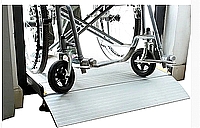 רמפה אלומיניום מחוזקת למסילות / בורות