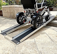 רמפה אלומיניום טלסקופית בודדת